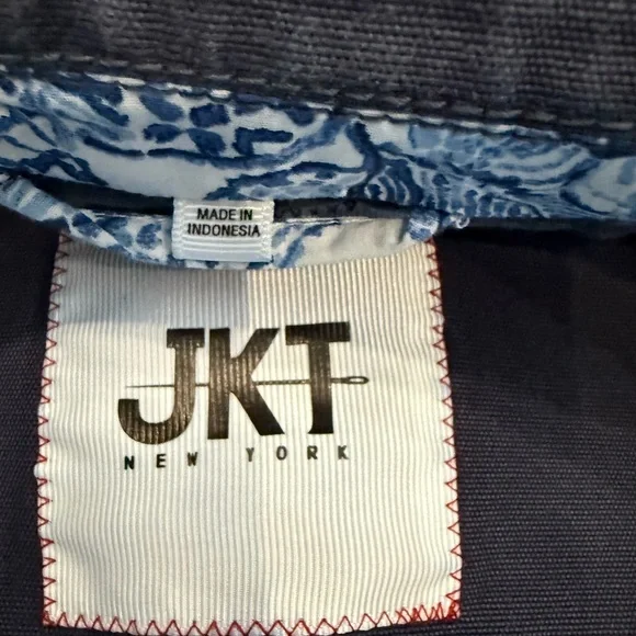JKT New York Blue Blazer with Sporty Elegance-Versatile Style Size 46R worn ONCE